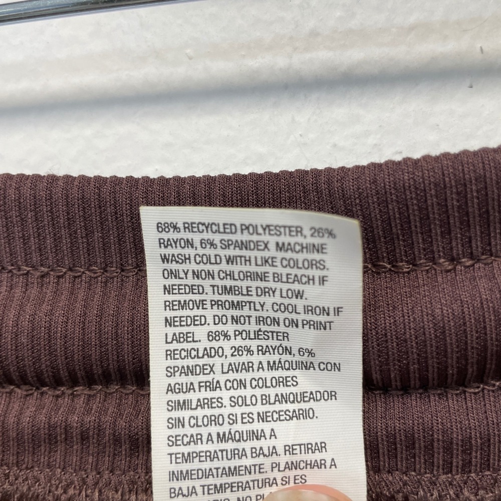 All in Motion Women's Brown Airy Sleek Ribbed Wide Leg Pants Size Small - Picture 6 of 6